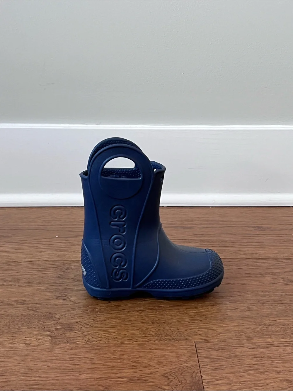 Crocs Kids Handle It Waterproof Lightweight Comfy Rain Boots Size C8 Navy Blue